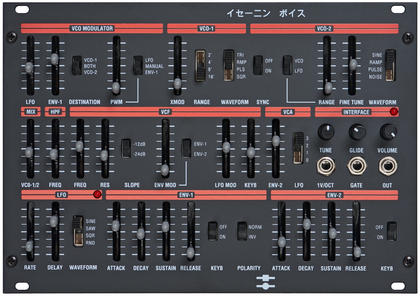 BLACK CORPORATION ISE-NIN Voice Eurorack Module – Image 1