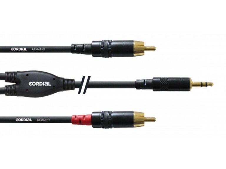 CORDIAL CFY 0.9 WCC câble Y, 0.9m, MiniJack - 2xRCA