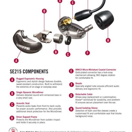 Shure SE215 CL-EFS – Image 2