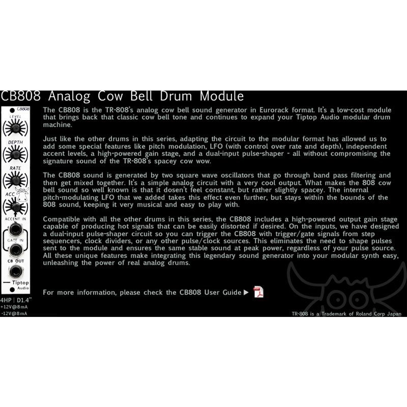 TIPTOP AUDIO CB-808/TR808 Cowbell – Image 3