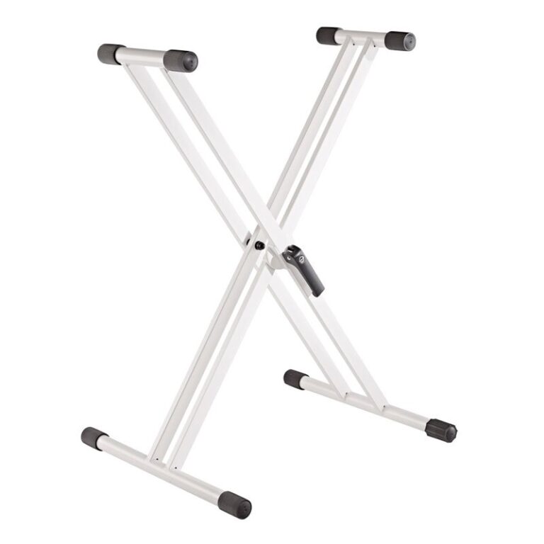 K&M support pour clavier numérique "Rick 20" 18993 XX-Form, weiss Nord