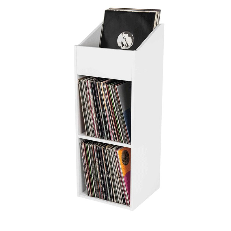GLORIOUS casier de rangement 330 vinyles finition Blanc – Image 1