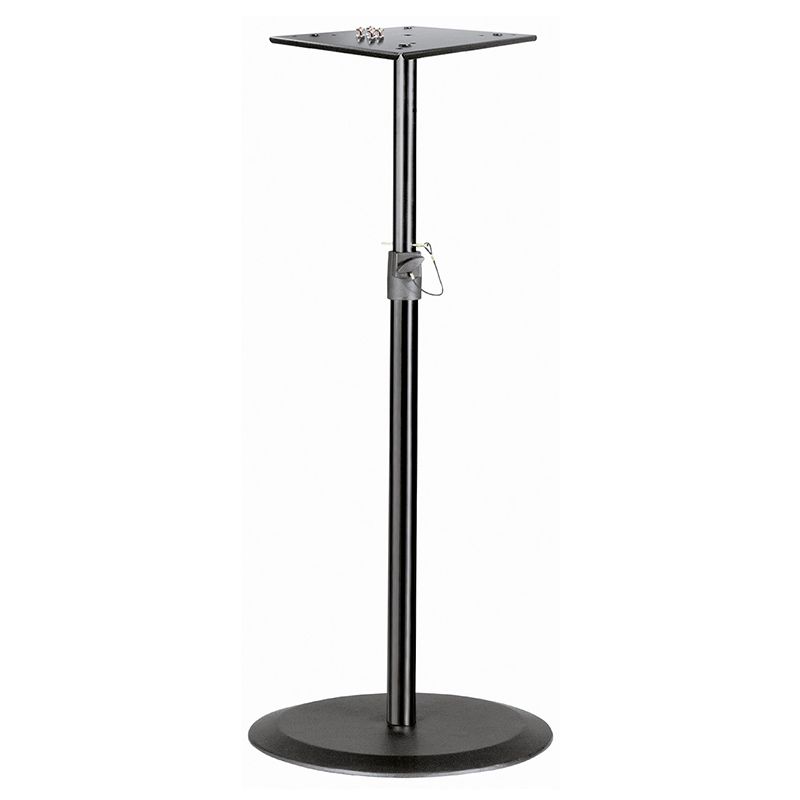 Pied pour moniteur de studio K&M embase ronde – Image 1