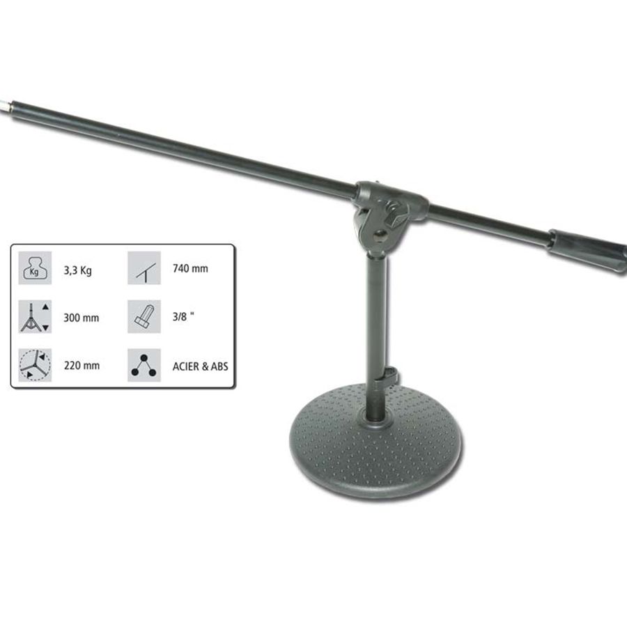 Pied micro pour table à embase lourde – Image 1