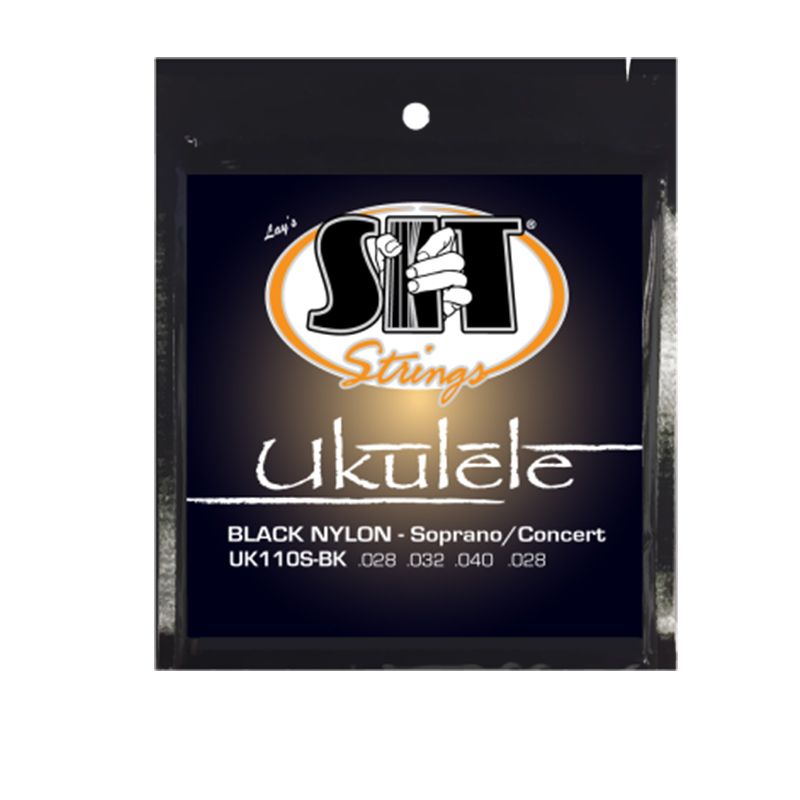 UK110S-BK Ukulele Strings Black Nylon Soprano/Concert – Image 1
