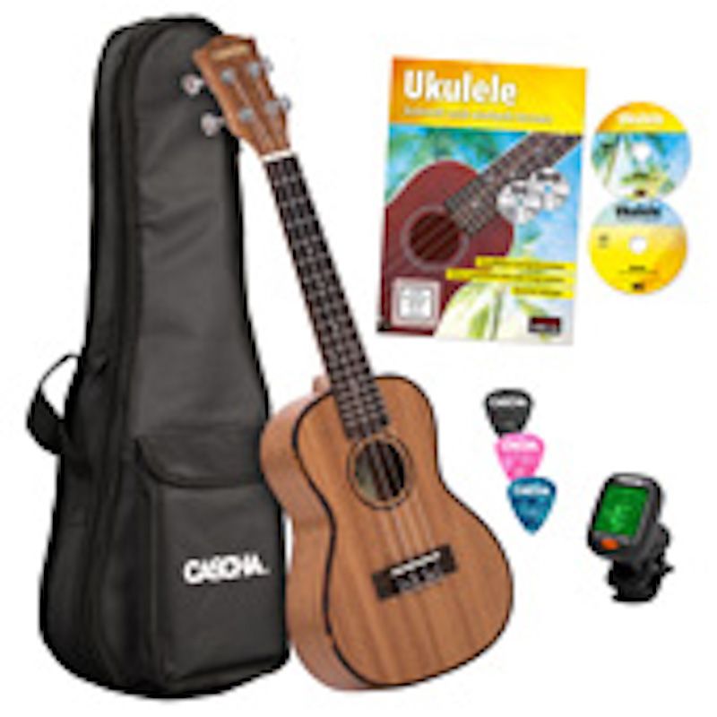 Ukulele Concert Mahogany Bundle CASCHA – Image 1