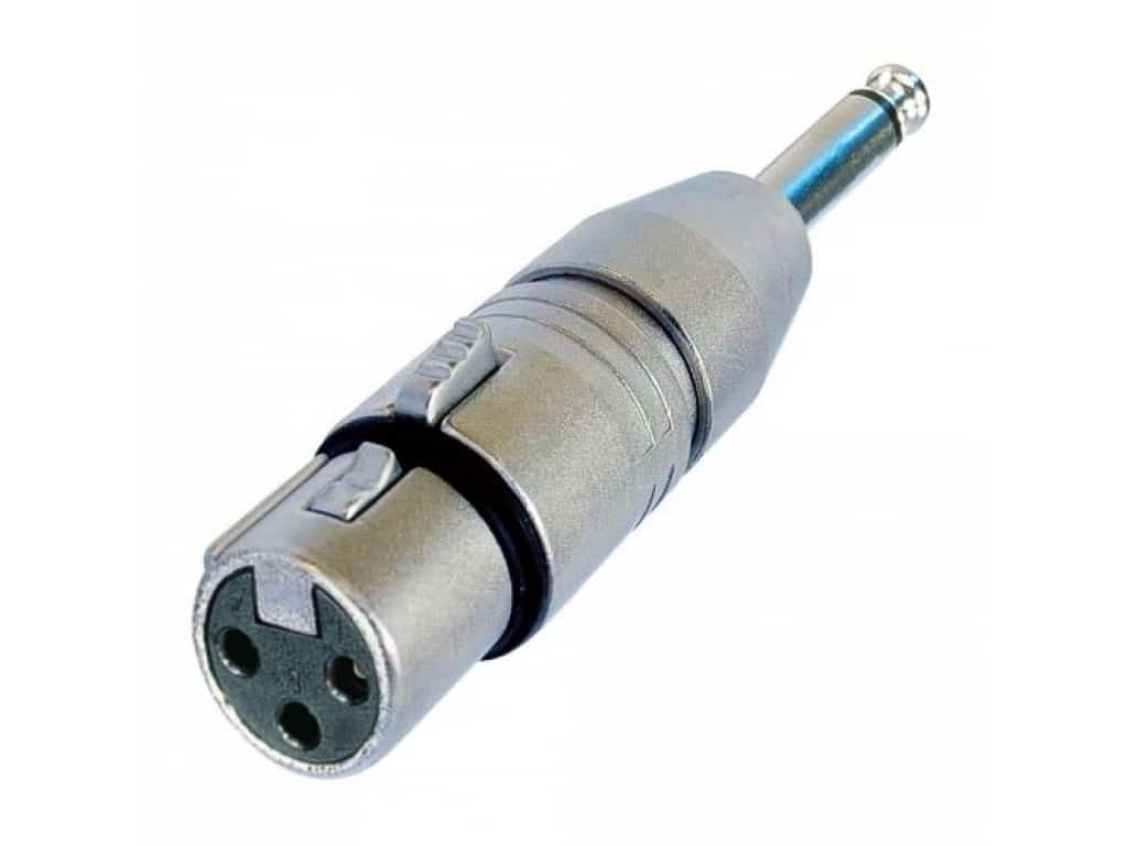 NEUTRIK NA 2 FP - Adaptateur XLR 3 pôles femelle - Jack mâle 6,3mm mono – Image 1
