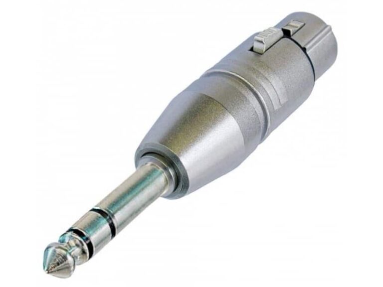 NEUTRIK NA 3 FP - Adaptateur XLR 3 pôles femelle - Jack 6,35mm stéréo mâle