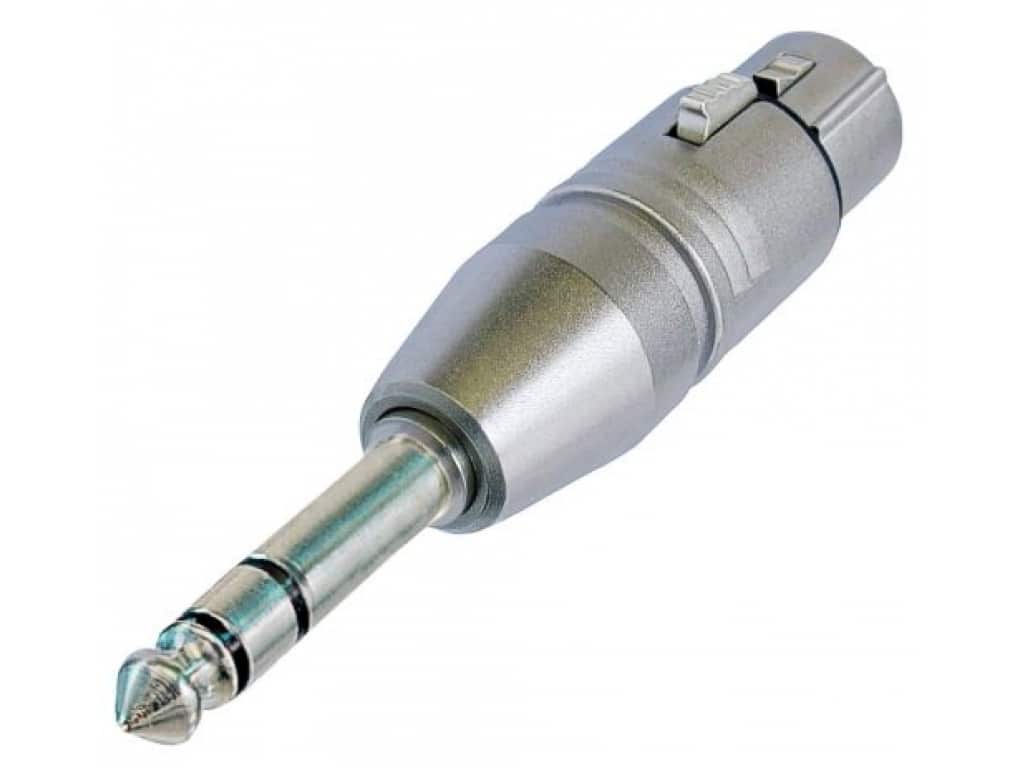 NEUTRIK NA 3 FP - Adaptateur XLR 3 pôles femelle - Jack 6,35mm stéréo mâle – Image 1