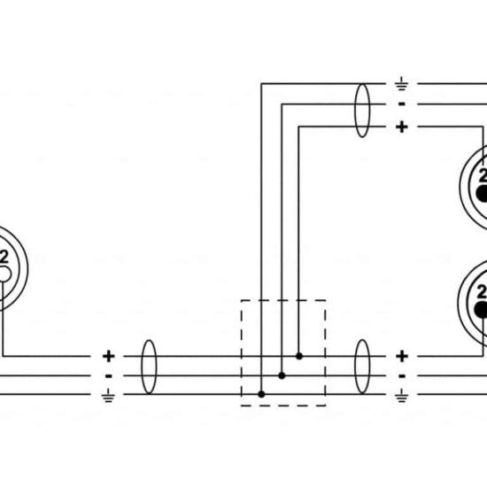 CORDIAL CFY 0.3 FMM câble Y-XLR, 0.3m – Image 2