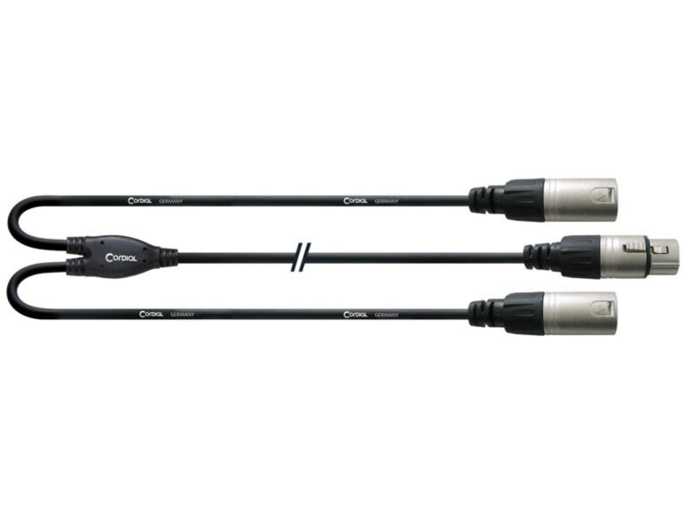 CORDIAL CFY 0.3 FMM câble Y-XLR, 0.3m