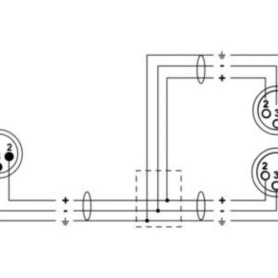CORDIAL CFY 0.3 MFF - Y- XLR, 0.3m – Image 2