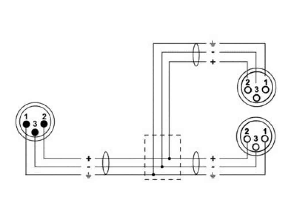 CORDIAL CFY 0.3 MFF - Y- XLR, 0.3m – Image 2
