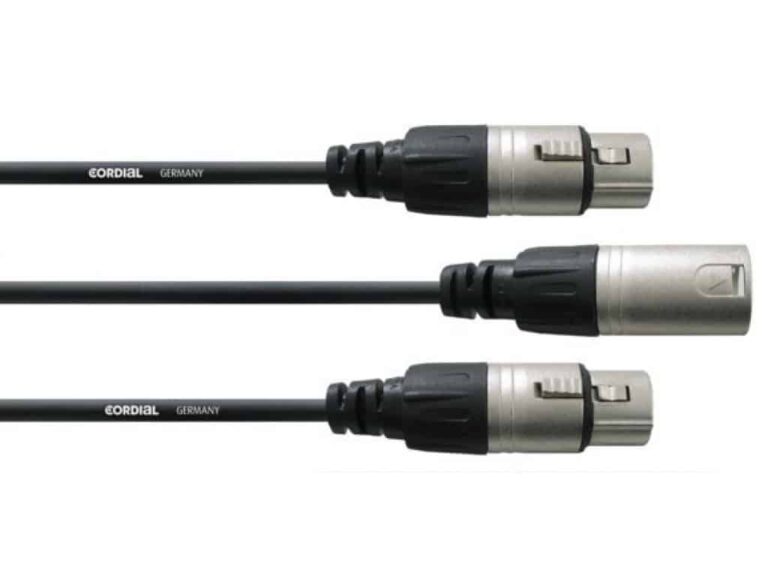 CORDIAL CFY 0.3 MFF - Y- XLR, 0.3m