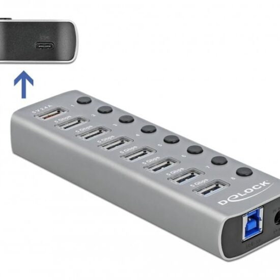 Delock Hub USB 63264 USB 3.0 - 7x USB-A – Image 2