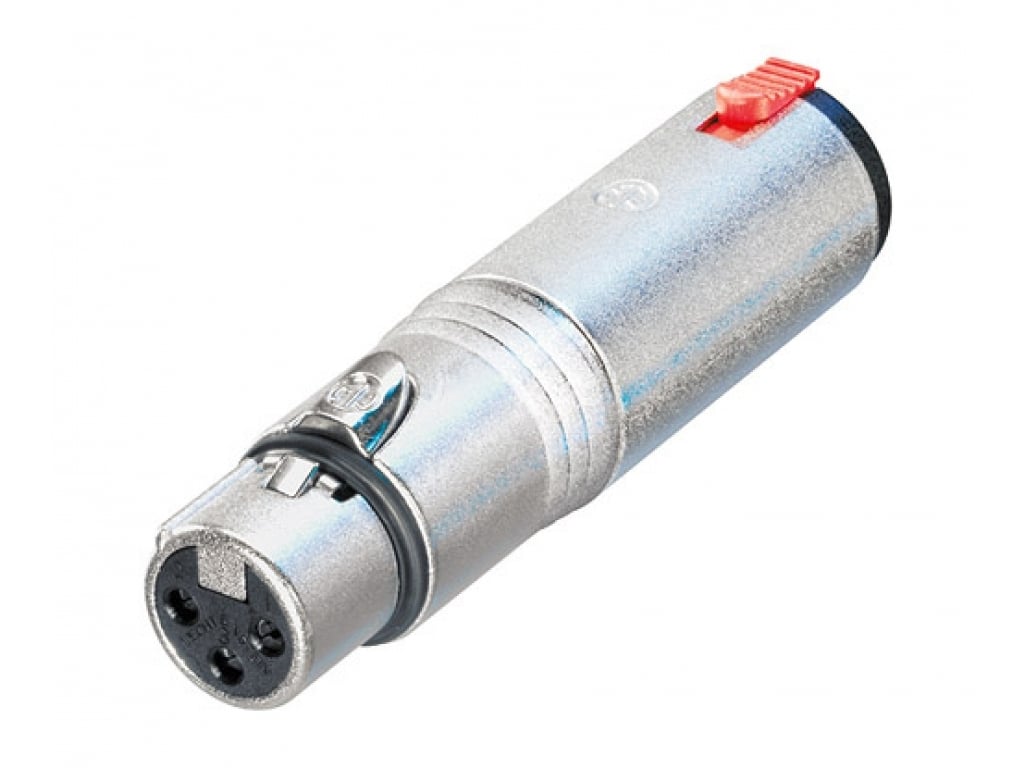 NEUTRIK NA 3 FJ -Adaptateur XLR 3 pôles femelle - Jack 6,35mm femelle avec loquet – Image 1