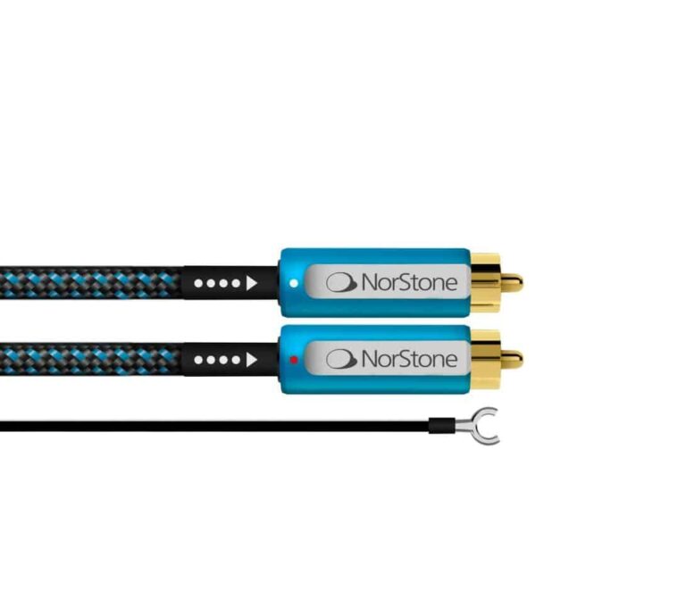 Norstone Câble pour Platine RCA + Masse 1.5m.