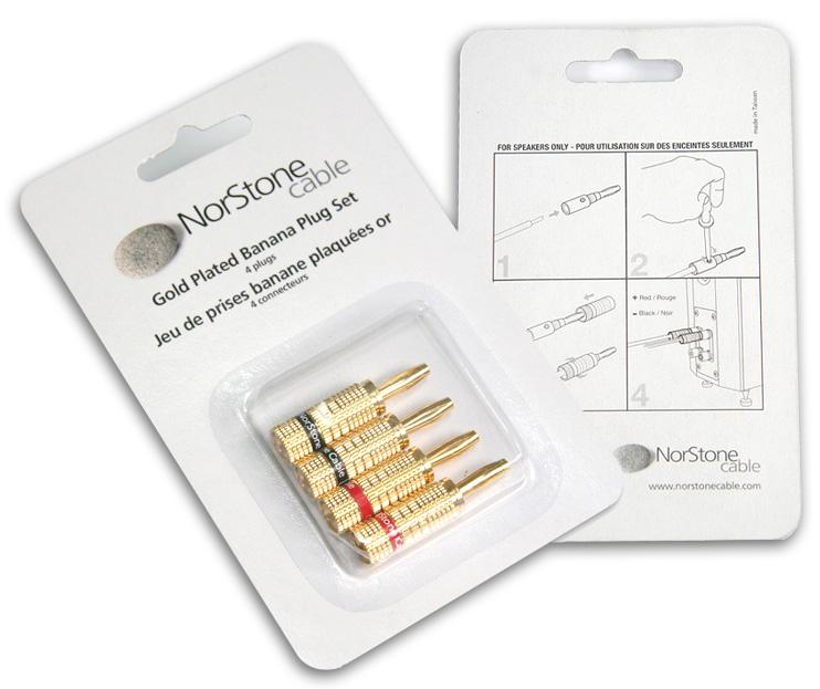 Norstone Banana Plug set 4x