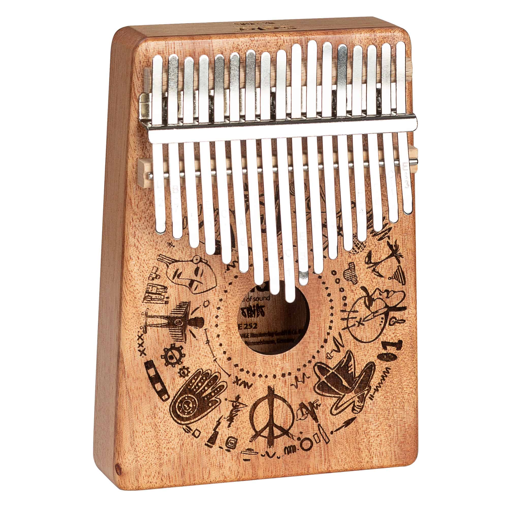 SELA Kalimba 10 notes Art Series Free Spirit – Image 1
