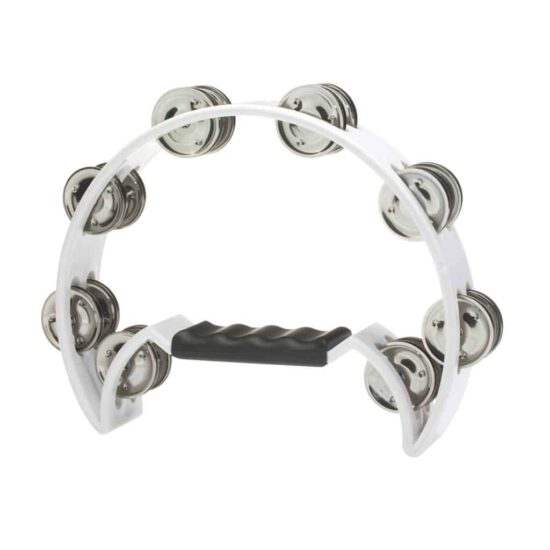 STAGG Tambourine Half Moon Blanc – Image 2
