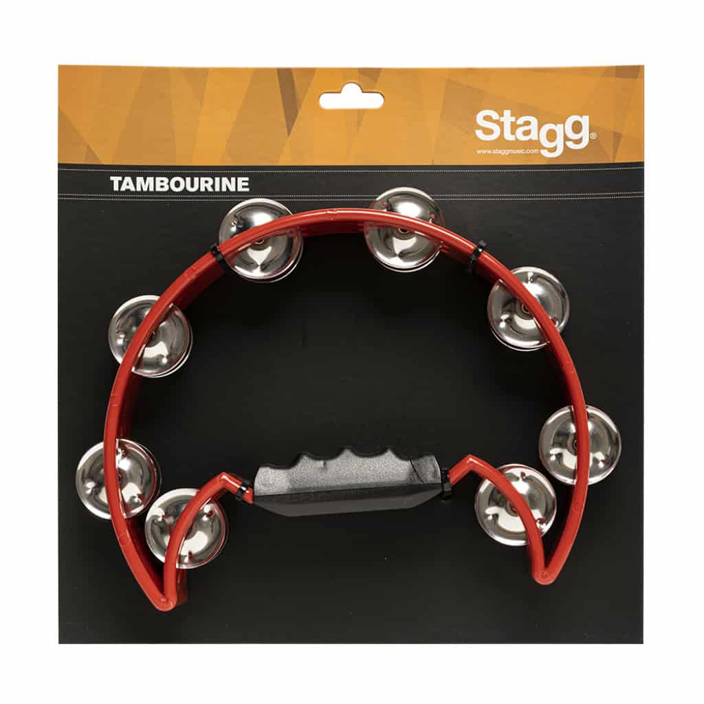 STAGG Tambourine Half Moon Rouge – Image 1