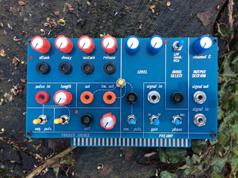 The Stoned Marten LPG-ADSR Card for Buchla 208